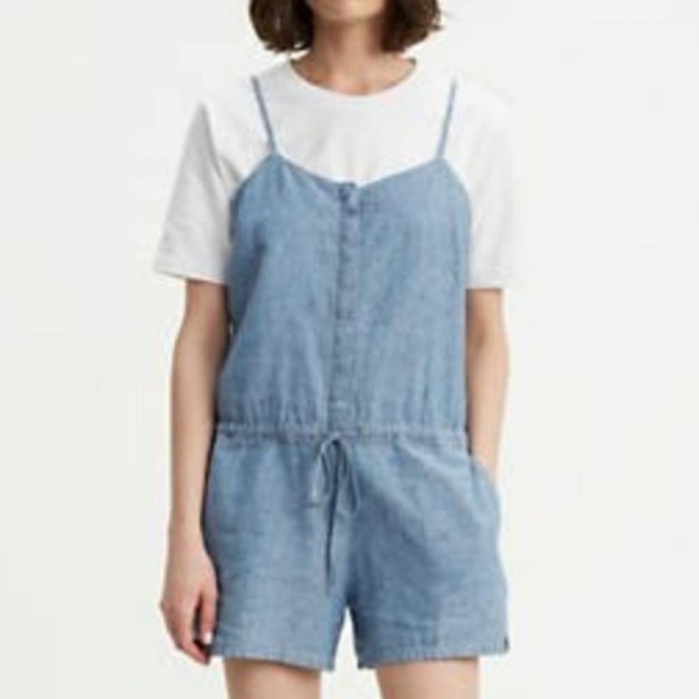 Levi's Light Blue Denim Overalls‎